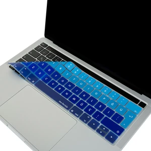 Macbook Pro Klavye Kılıfı Türkçe Q Baskı A1706 A1989 A2159 A1707 A1990 ile Uyumlu Ombre