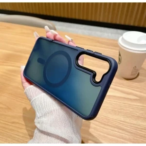 M.TK Moveteck Samsung Galaxy S24 Plus Kılıf Mat Magsafe Wireless Şarj Destekli Lansman