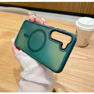 M.TK Moveteck Samsung Galaxy S24 Plus Kılıf Mat Magsafe Wireless Şarj Destekli Lansman