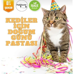 Patisserie Store Kediler Için Doğum Günü Pastası/ Ödül Maması   ve Taze