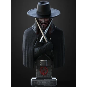 V For Vendetta Boyalı Figürü 15 cm
