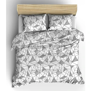 Makiteks Yüzde Yüz Pamuklu Kany Geometrik Çift Kişilik 200x220+2*(50x70) Nevresim Seti ve Yastık Kılıfı Seti
