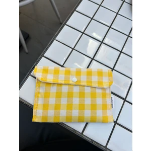 Sumicorn Design Pötikareli Yıkanabilir Çıtçıt Detaylı Ped Çantası, Mini Cüzdan, Çanta Içi Düzenleyici