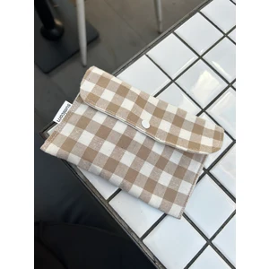 Sumicorn Design Pötikareli Yıkanabilir Çıtçıt Detaylı Ped Çantası, Mini Cüzdan, Çanta Içi Düzenleyici