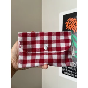 Sumicorn Design Pötikareli Yıkanabilir Çıtçıt Detaylı Ped Çantası, Mini Cüzdan, Çanta Içi Düzenleyici