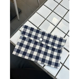 Sumicorn Design Pötikareli Yıkanabilir Çıtçıt Detaylı Ped Çantası, Mini Cüzdan, Çanta Içi Düzenleyici