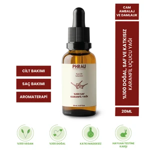 %100 Saf ve Doğal Karanfil Uçucu Yağı 20 ml