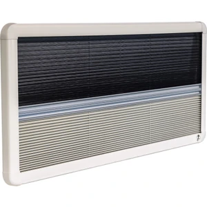 45x110 cm Amortisörlü Karavan Camı (Sineklik+Güneşlik) Bej Çerçeve