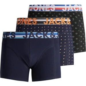 Jack & Jones Erkek Boxer 3'lü Paket – Düz Desen, Rahat Paça Kesimi, Günlük Konforlu İç Giyim Seti