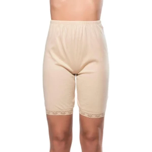Özkan Underwear 0114 Kadın Pamuklu Dantelli Ribana Esnek Yumuşak Paçalı Alt İçlik Don Külot Tayt