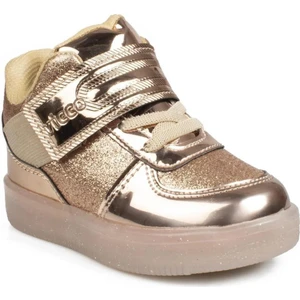 Mimi Işıklı Kız Bebe Altın Bot