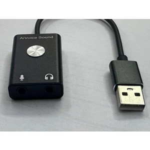 Aivoice Ses Kartı Kablolu USB Ses Kartı Ses Çeviri Için USB Ses Kartı