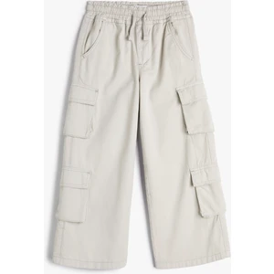 Kargo Pantolon Geniş Paça Pamuklu