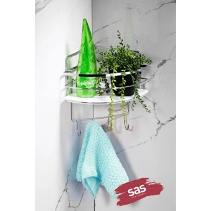 Yapışkanlı Ömür Boyu Paslanmaz Kristal Ayarlanabilir Raf Banyo Düzenleyici Şampuanlık LK-01 KBKK