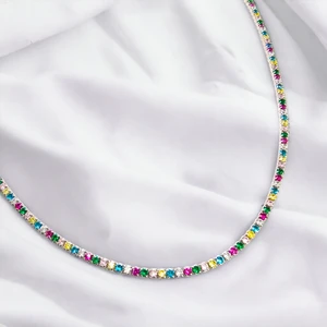 Yantra Silver 925 Ayar Gümüş 2 Mm. Tenis Su Yolu Kolye