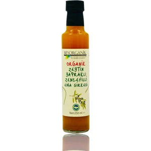 Organik Zeytin Yapraklı Zencefilli Elma Sirkesi 250ml