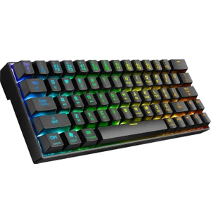 KB-RX63 B-Atom Siyah Bluetooth Rgb Backlight Red Swıtch Mekanik Q 63 Tuşlu Mini Gaming Oyuncu Klavyesi