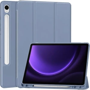 Samsung Galaxy Tab S9 Fe Deri Kılıf Üç Katlı Stant Kalem Yuvası Tablet Kapağı (Yurt Dışından)