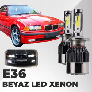 Bmw E36 1990-1998 Ile Uyumlu Uzun LED Xenon Far Ampulü: Şimşek Etkili