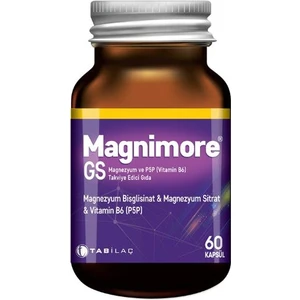 Tab İlaç Magnimore Gs Magnezyum ve P5P 60 Kapsül