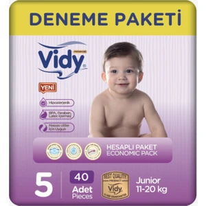 5 Numara Bebek Bezi Junior Premium 40 Adet Jumbo  11-20 kg