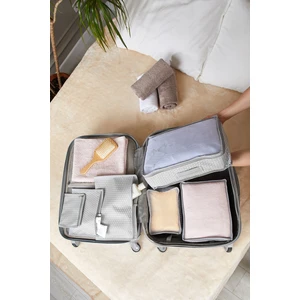 6 Parça Valiz Içi Set - Puantiyeli