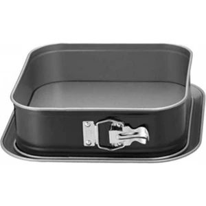 Tepsili Yanmaz Yapıştırmaz Kelepçeli Kare Kek Kalıbı 24 cm