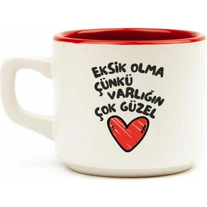 Palto Tasarım Eksik Olma Çünkü Varlığın Çok Güzel Beyaz Venüs Kupa - Hediye Seramik Kupa