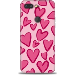 General Mobile Gm 9 Pro Kılıf Hd Baskılı - Pembe Kalp