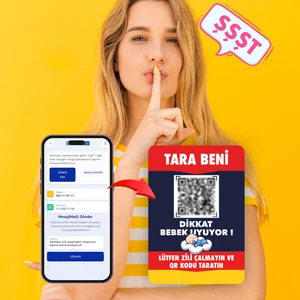 Dikkat Bebek Uyuyor, Akıllı Qr Kapı Etiketi