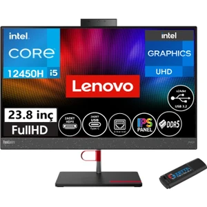 All-In-One Thinkcentre Neo 50A Intel® Core™ I5-12450H 16GB 1tb SSD 23.8" Fhd IPS WINDOWS11PRO All In One Bilgisayar F12B800DHTX20+ZETTAUSBBELLEK