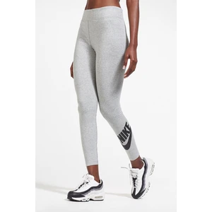 Sportswear Club High-Rise Leggings Yüksek Belli Pamuklu Gri Tayt