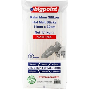 Mum Çubuk Silikon Kalın 11MM x 30CM (1.1 Kilogram) 2'li Paket