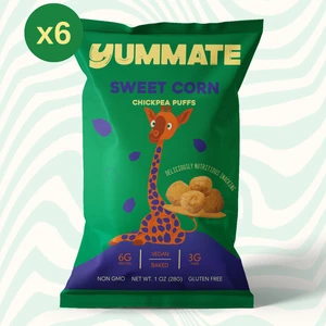 Vegan Glutensiz Süt Mısır Aromalı Fırınlanmış Nohut Cipsi 6 x 28 gr