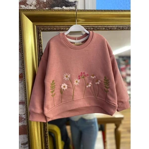 Ozzy Kids Çicek Nakış Detaylı Sweatshirt