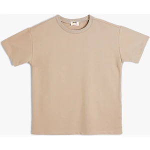 Basic Tişört Kısa Kollu Bisiklet Yaka