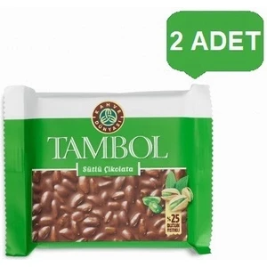Kahve Dünyası Tambol Tam Antep Fıstıklı Sütlü Çikolata 77 GR(2ADET)