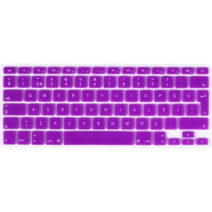 Hk Teknoloji Macbook Air 13.3' A1466 - A1369 Uyumlu Q Silikon Klavye Koruyucu Türkçe