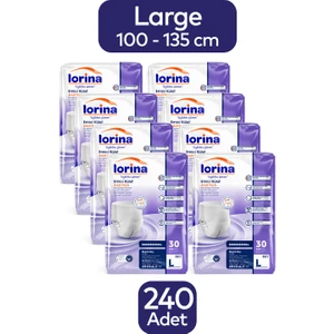 Yetişkin Emici Külot Large 30'Lu 8 Paket 240 Adet