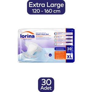 Tekstil Yüzeyli Bel Bantlı Yetişkin Hasta Bezi Xlarge 30'Lu