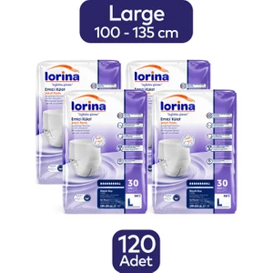 Yetişkin Emici Külot Large 30'Lu 4 Paket 120 Adet