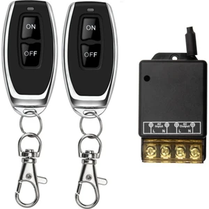 433 Mhz 220 V Su Pompası Uzaktan Kumanda Anahtarı 1ch 30A Alıcı Modülü Açık/kapalı Işık LED Fan Için Kablosuz Rf Verici (Yurt Dışından)