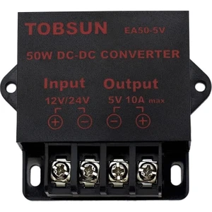 24V/12V - 5V 10A 50W Araba LED Reklam Ekranı Güç Kaynağı Güç Dönüştürücü Dc Trafo (Yurt Dışından)