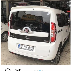Fiber Aksesuar Fiberaksesuar Fiat Doblo 2010-2022 Beyaz Spoiler