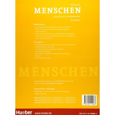 Hueber Menschen B1 - Deutsch Als Fremdsprache / Kursbuch Mit