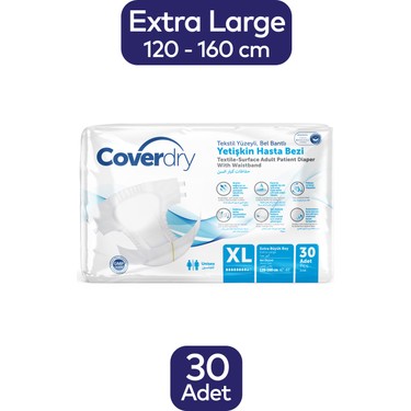 Coverdry Yetişkin Hasta Bezi Xl 30'lu Fiyatı - Taksit Seçenekleri