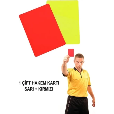 Gazelmanya Futbol Hakem Kartı Profesyonel Hakem Kartı Sarı ve Kırmızı Kart Hakem Kartı Referee