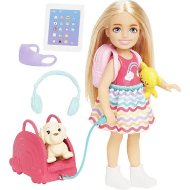 Barbie Seyahatte Chelsea Bebek ve