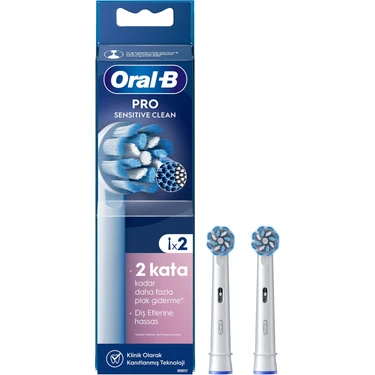 Oral-B Şarjlı Diş Fırçası Yedek Başlığı Sensitive X-Filament 2 Adet