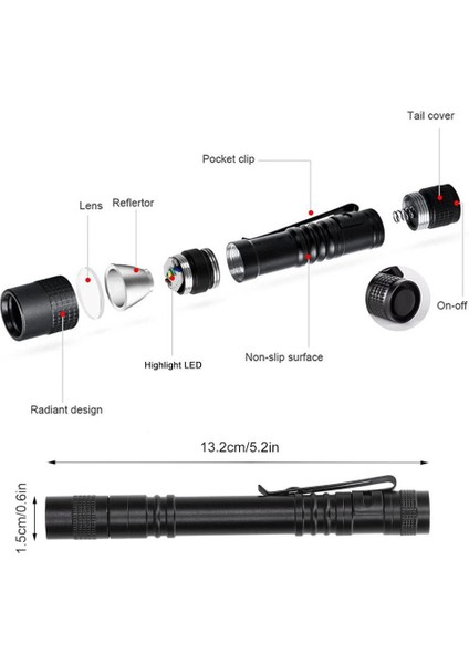 395NM Ultraviyole Uv Kalem El Feneri - Alüminyum Darbeye Suya Dayanıklı Cep Feneri Klipsli Kalem Fener Blacklight indirimleri